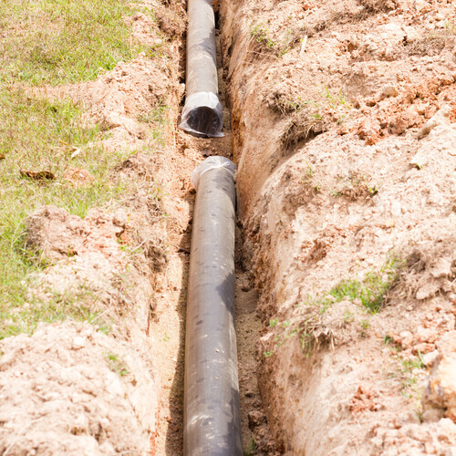 pipe line in the ground